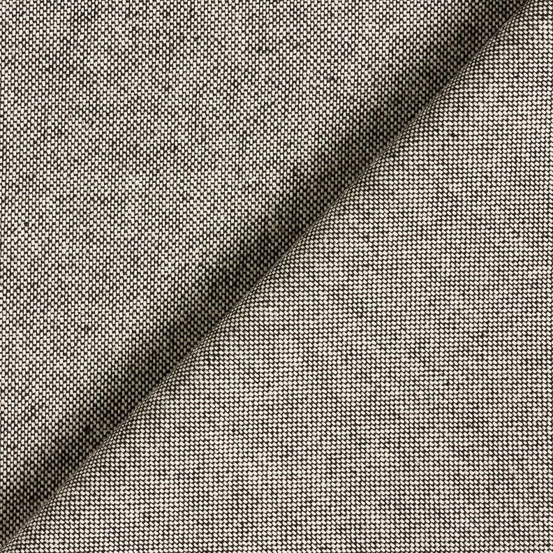 Tissu de décoration Semi-panama bicolore – noir/nature, image number 3
