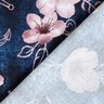 Jersey coton Fleurs et ancres | Glitzerpüppi – bleu nuit/vieux rose clair,  thumbnail number 4