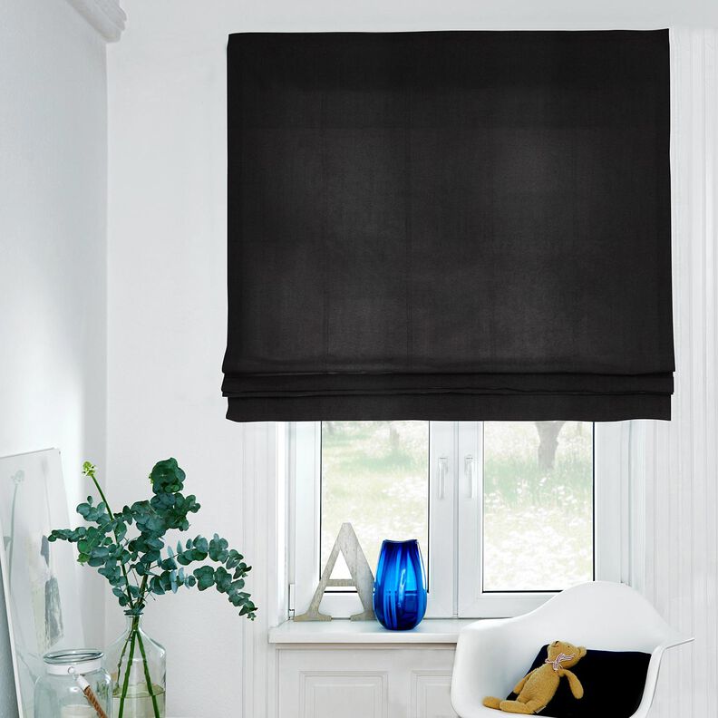 Tissu pour rideau Double face – noir, image number 5