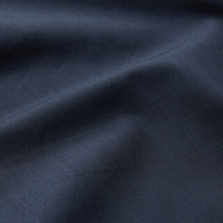 Popeline de coton mélangée unie – bleu nuit, 