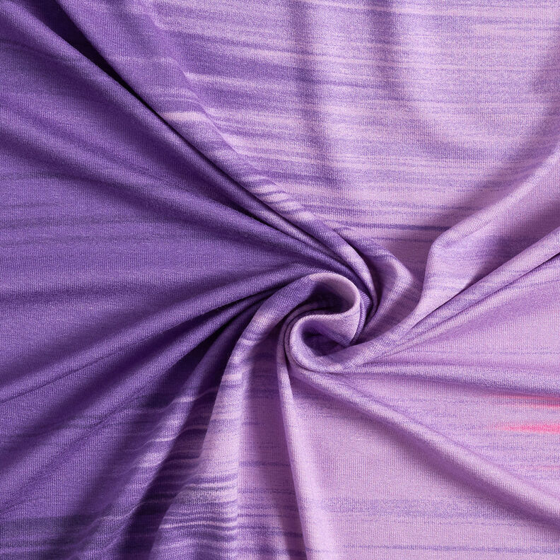 Jersey viscose Rayures horizontales en dégradé de couleurs – aubergine/mauve,  image number 5