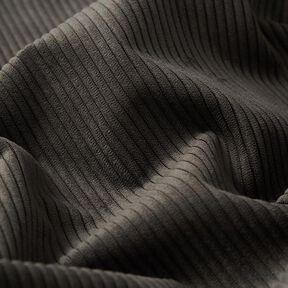 Tissu de revêtement aspect côtelé Fjord – anthracite | Reste 60cm, 