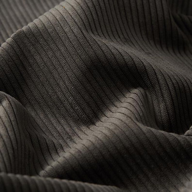 Tissu de revêtement aspect côtelé Fjord – anthracite, image number 2