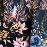 Jersey coton Tissu bordure fleurs paillettes dorées | Glitzerpüppi – bleu nuit/bleu jean,  thumbnail number 9