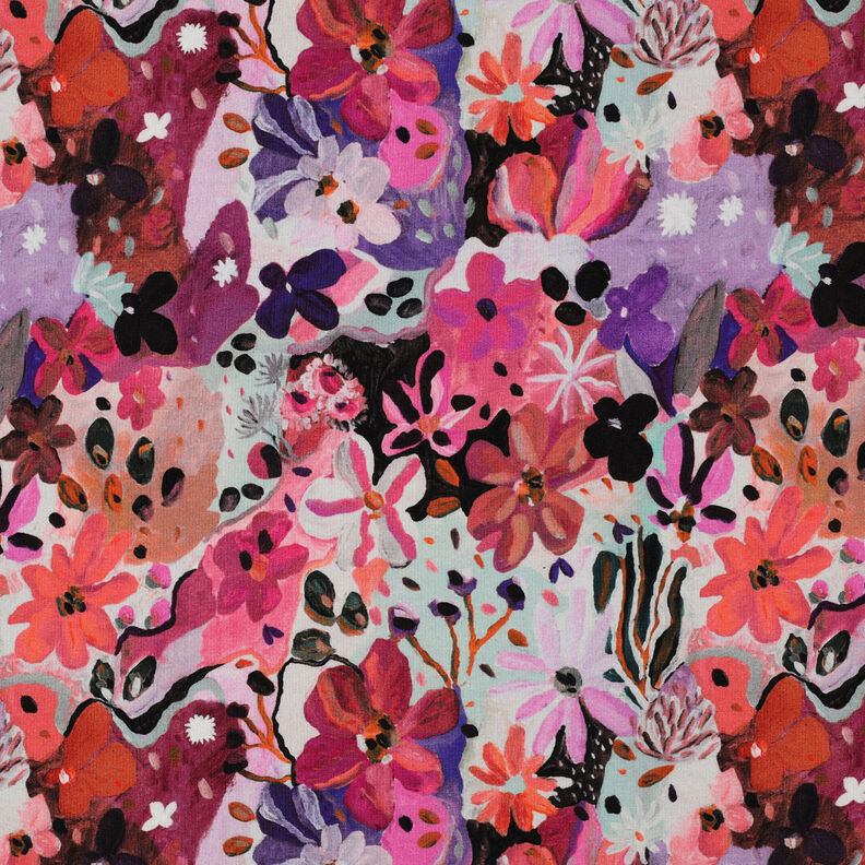 Sweatshirt Settle Petal Impression numérique | Nerida Hansen – rose intense/lavande,  image number 1