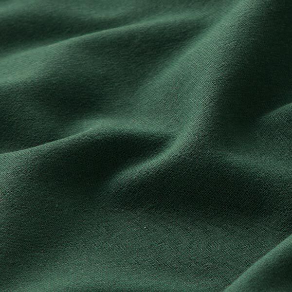 GOTS French Terry Sweat d’été | Tula – vert foncé – Échantillon,  image number 2