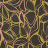 Viscose stretch à grandes fleurs – pin foncé/jaune olive,  thumbnail number 1