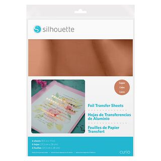 Silhouette Feuilles de transfert en film [21,5 x 27,9 cm|6 Pièces] – cuivre, 