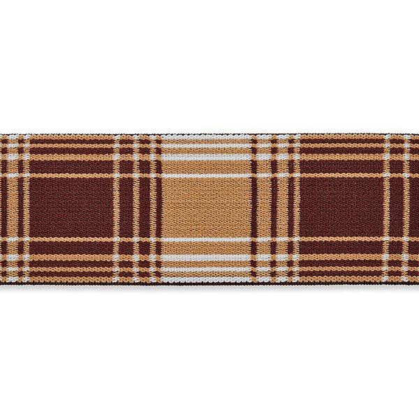 Ruban élastique [ 40 mm ] – anémone/marron,  image number 1