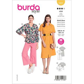 Robe / Chemisier  | Burda 5921 | 34-44, 