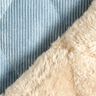 Tissu matelassé Velours côtelé à losanges avec envers fourrure – bleu clair,  thumbnail number 5
