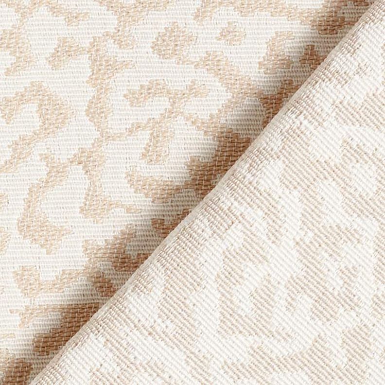 Tissu d’ameublement Jacquard Motif léopard abstrait, grand – crème/beige,  image number 4