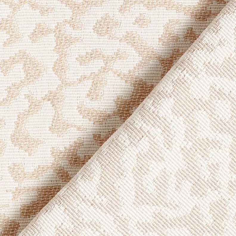 Tissu d’ameublement Jacquard Motif léopard abstrait, grand – crème/beige,  image number 4