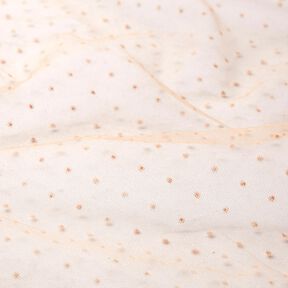 Tulle Pois veloutés – beige, 