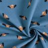 Flanelle coton Têtes de chiens – bleu jean,  thumbnail number 3