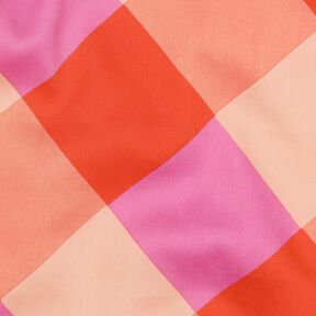 Satin de coton Large Gingham | Nerida Hansen – corail/rose clair, 