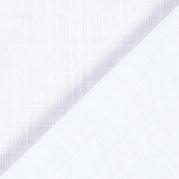 Tissu rideau voile aspect lin 300 cm – blanc,  image number 3