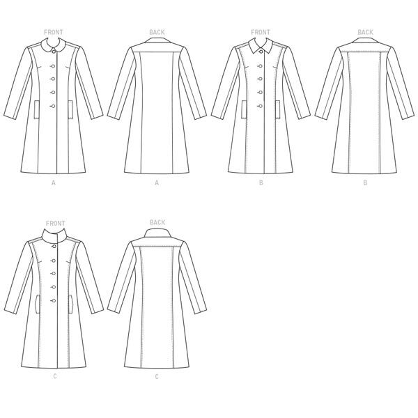 Manteau, Butterick 6385|40 - 48, image number 7