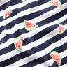 Jersey coton Rayures de melon – blanc/bleu nuit,  thumbnail number 2