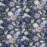 Popeline coton Prairie fleurie romantique – bleu marine/lavande,  thumbnail number 1