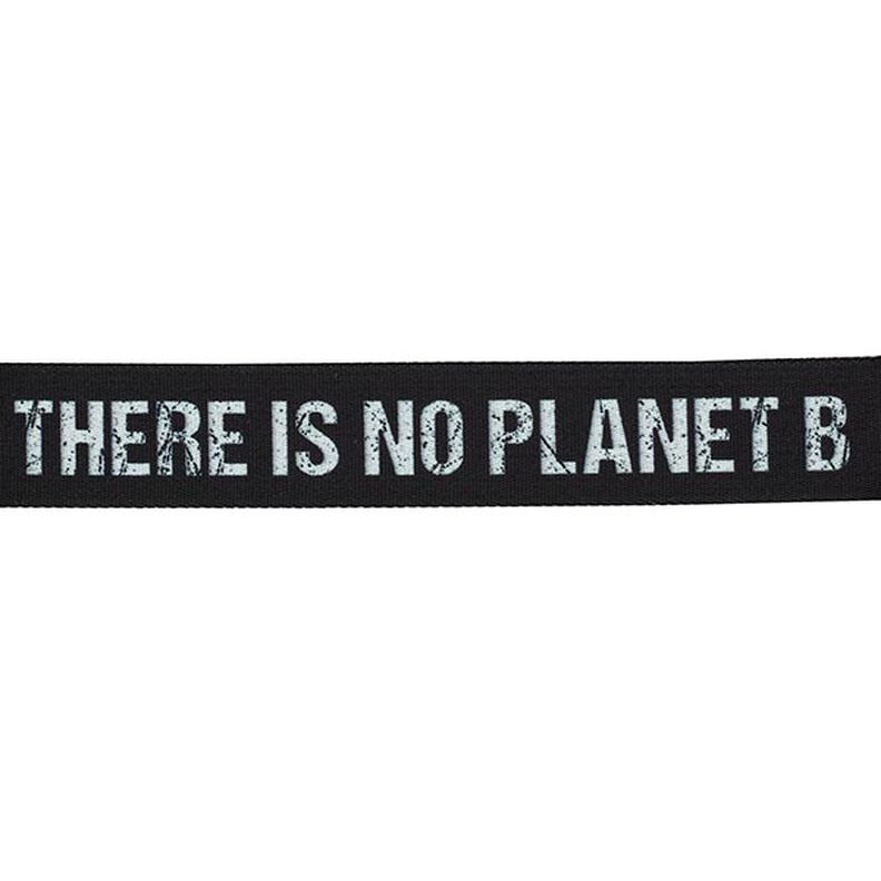 Sangle sac et ceinture There is no Planet B [ Largeur : 40 mm ] – noir/blanc,  image number 1