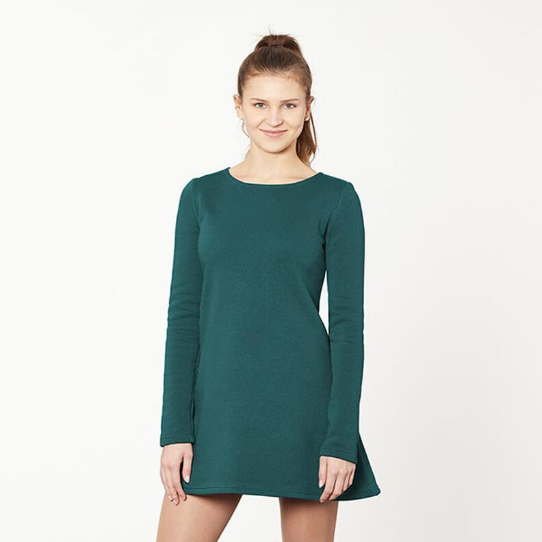 French Terry léger uni – vert foncé, image number 6