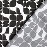 Tissu viscose Graphiques rétro – noir/blanc,  thumbnail number 4