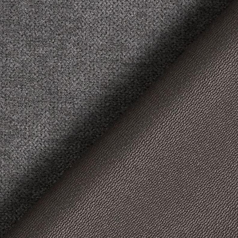 Tissu de revêtement Chenille fine – gris foncé,  image number 3