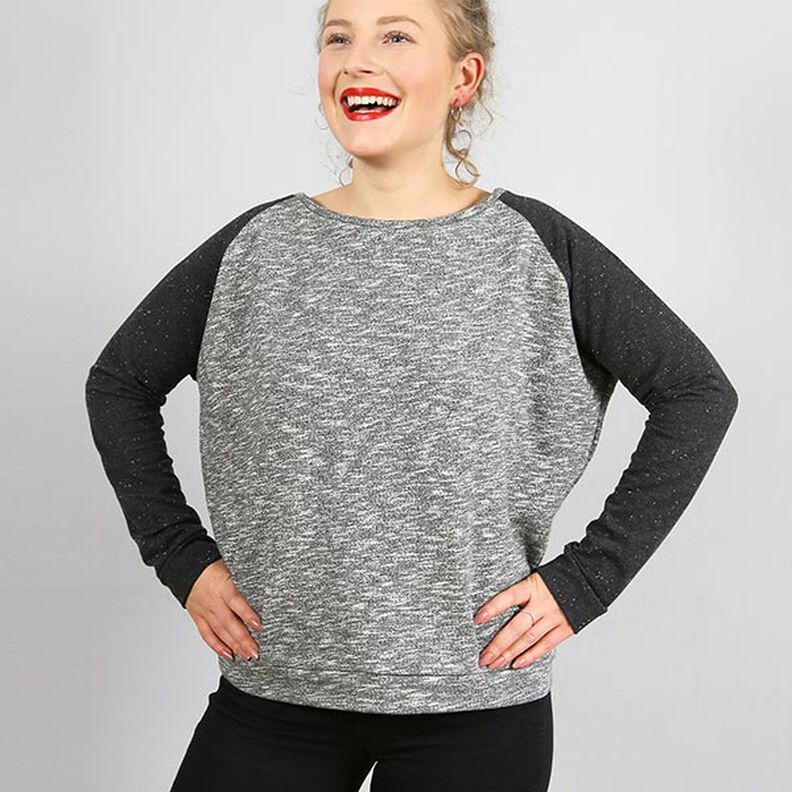 Sweat raglan à manches ajustées FRAU MONA | Patron prêt à découper | XS-L,  image number 3