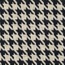 Tissu tricoté pied-de-poule – beige clair/noir,  thumbnail number 1