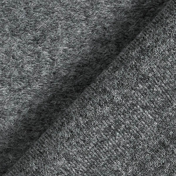 Maille pour manteau en laine mélangée chinée – granit,  image number 3