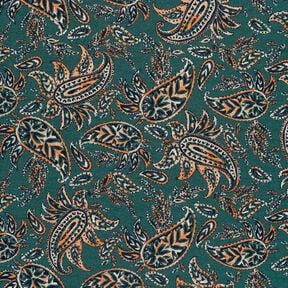 Jersey romanite Paisley – sapin bleu/orange pêche, 