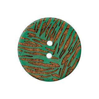 Bouton coco 2 trous  – vert foncé, 