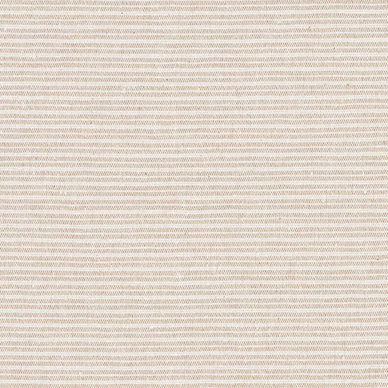 Tissu de décoration Canvas fines rayures recyclé – beige foncé,  image number 1