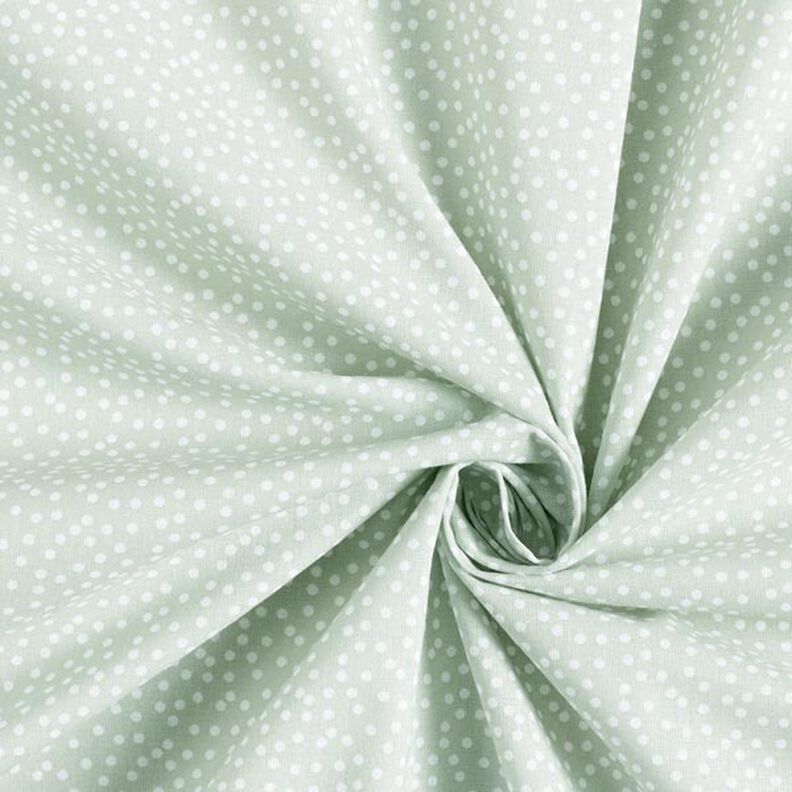 Tissu en coton Cretonne points irréguliers – vert pastel,  image number 4