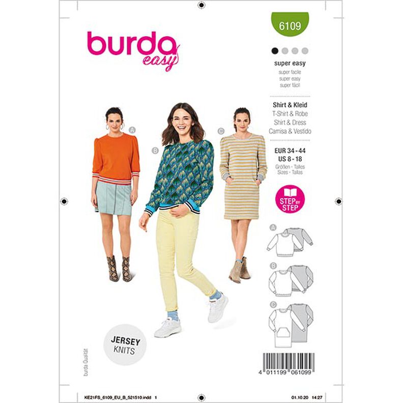 Sweat-shirt | Burda 6109 | 34-44,  image number 1