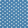 Popeline coton Grands pois – bleu jean/blanc,  thumbnail number 1