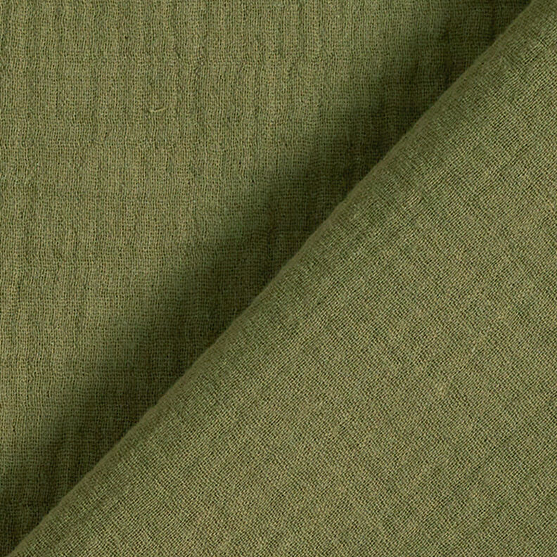Tissu double gaze de coton – olive, image number 4