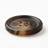 Bouton 4 trous rond   [Ø 25 mm] – marron noir,  thumbnail number 2