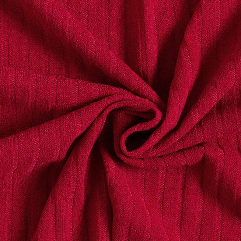 Maille côtelée unie – rouge,  image number 1