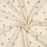 GOTS Tissu double gaze de coton fleurs romantiques  | Poppy Fabrics – beige clair/cannelle,  thumbnail number 3