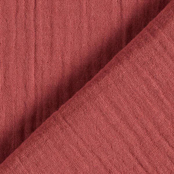 GOTS Tissu double gaze de coton | Tula – carmin,  image number 4