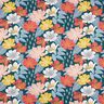 Tissu en coton Cretonne fleurs colorées – vert foncé,  thumbnail number 1