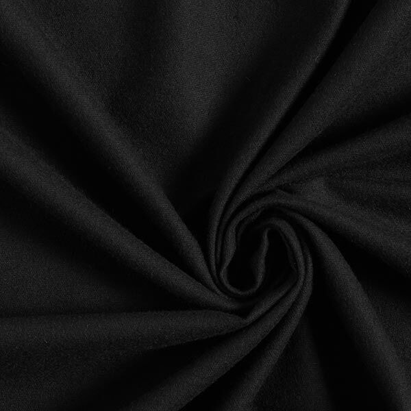 Flanelle coton Uni – noir,  image number 1