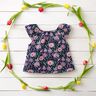 Popeline coton Grandes fleurs des champs Impression numérique | Poppy Fabrics – bleu nuit,  thumbnail number 6