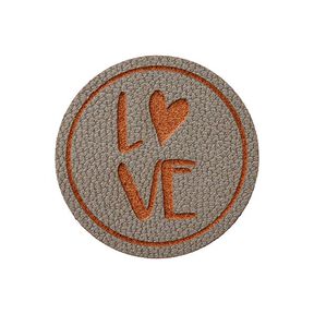 Pièce décorative Amour [ Ø 25 mm ] – beige, 