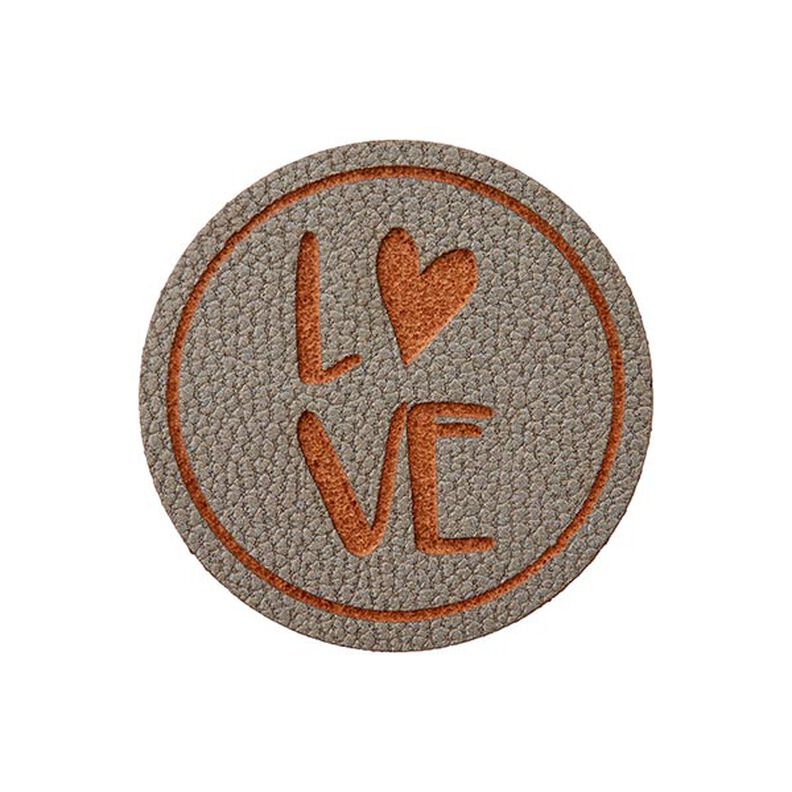 Pièce décorative Amour [ Ø 25 mm ] – beige,  image number 1