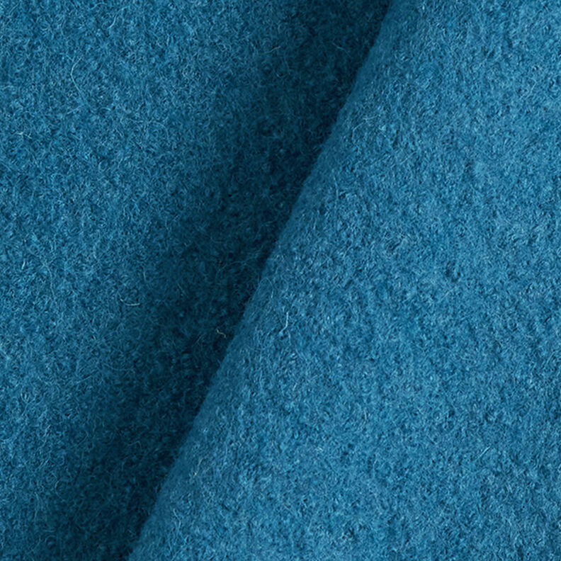 Loden de laine foulé – bleu acier,  image number 3