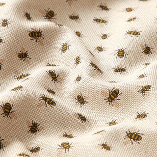 Tissu de décoration Semi-panama Famille d’abeilles – nature, 