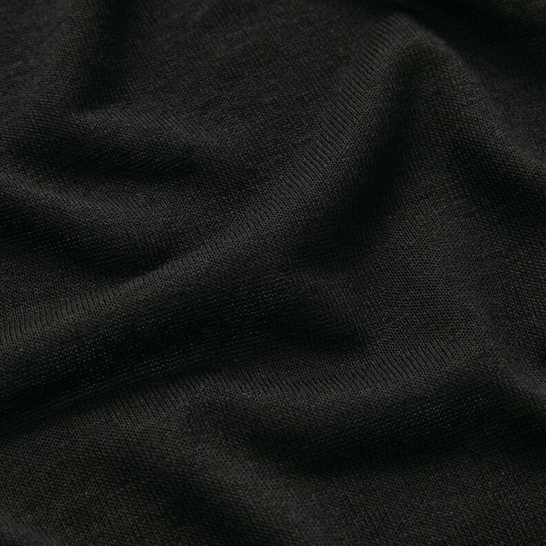 Jersey d’été léger en viscose – noir,  image number 2